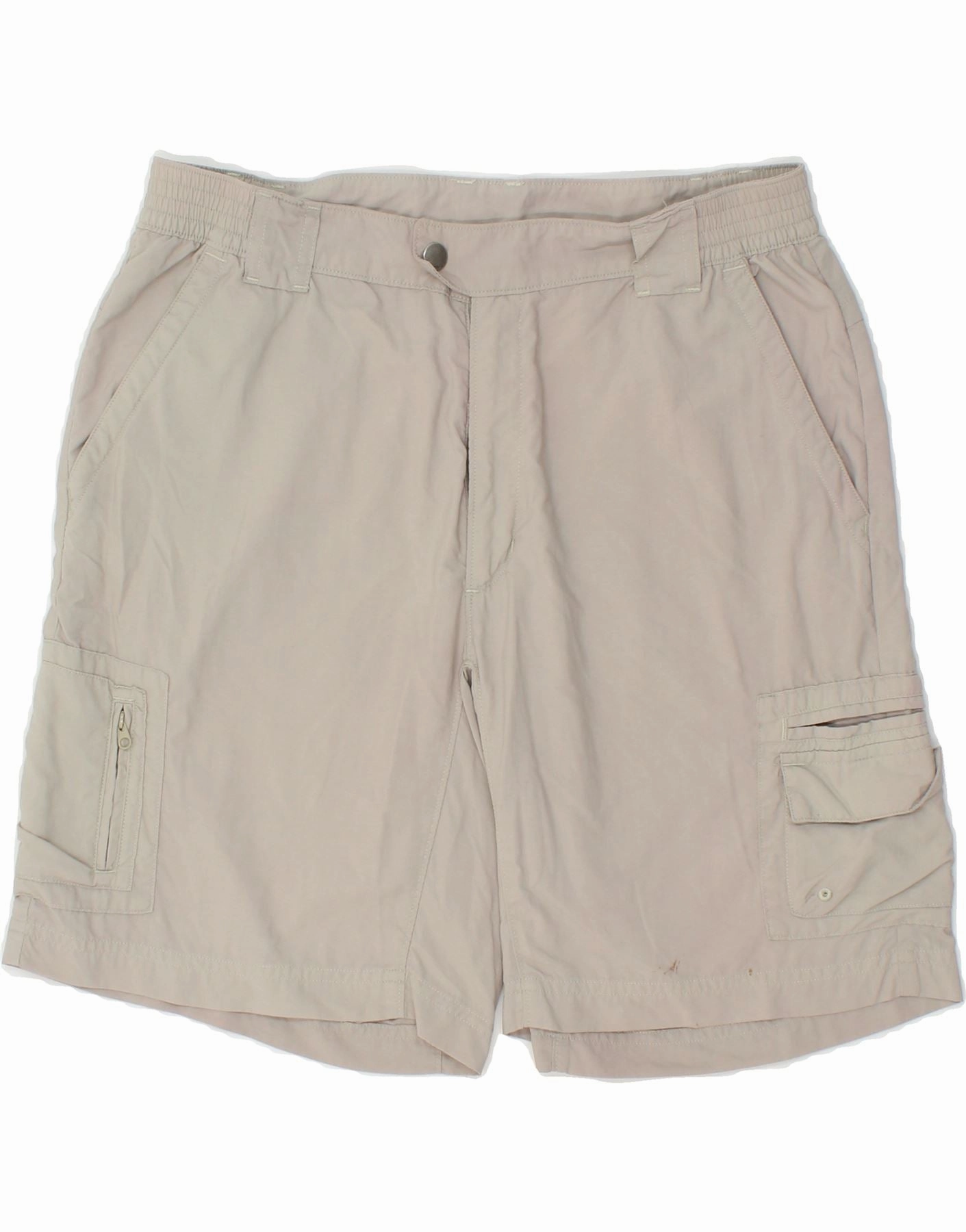Soft Motion Stylish Outfit COLUMBIA Mens Cargo Shorts Medium W30 Grey Nylon