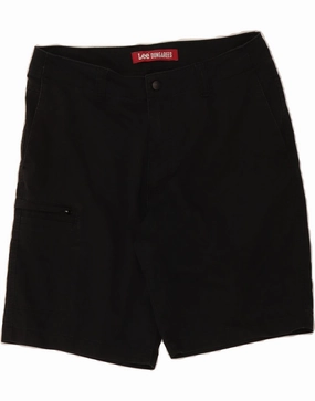 LEE Mens Cargo Shorts W34 Large Black Tailored Fit
