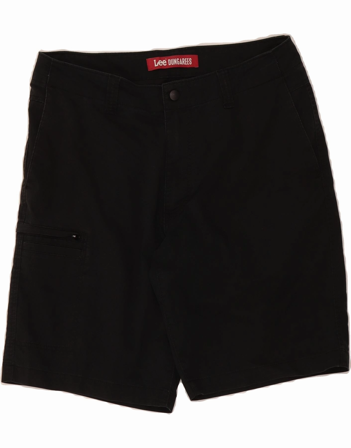 LEE Mens Cargo Shorts W34 Large Black Tailored Fit
