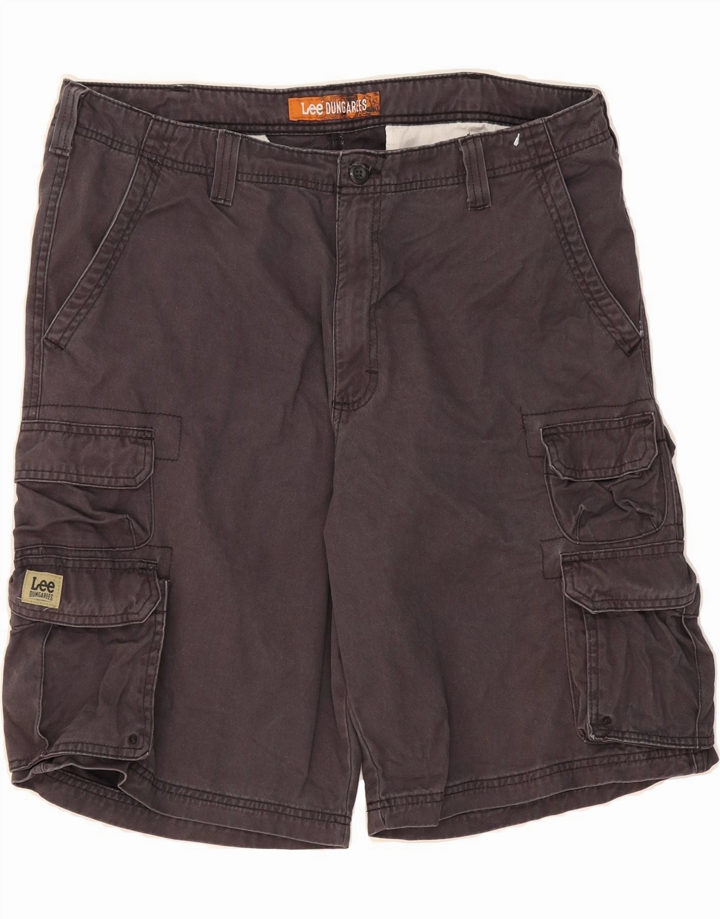 LEE Mens Cargo Shorts W38 XL Grey Cotton Breathable layers