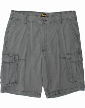 LEE Mens Cargo Shorts W38 XL Grey Cotton Soft touch finish