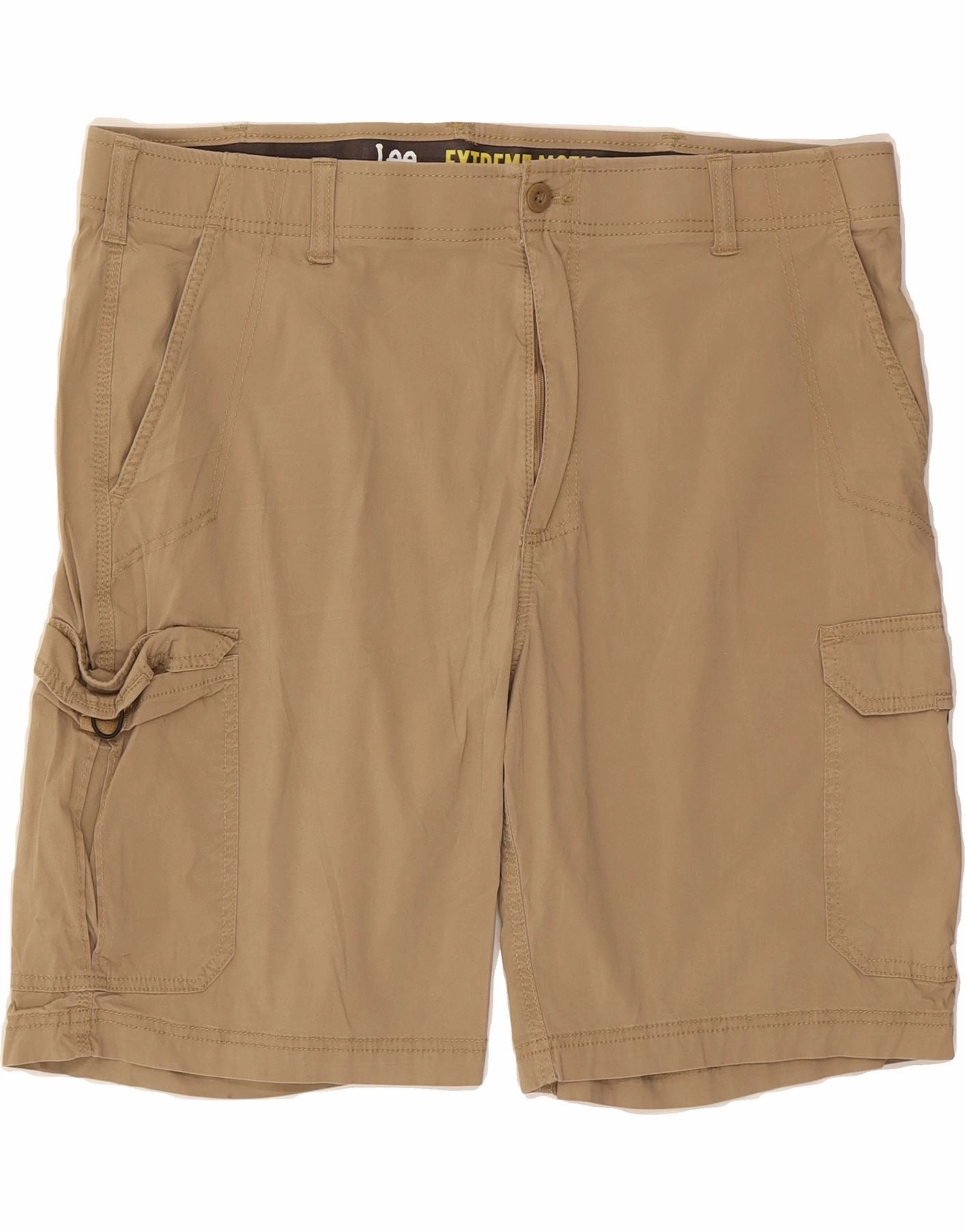 LEE Mens Cargo Shorts W40 XL  Beige Cotton Cool Comfort