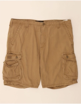 Snag Free Fabric Technology Flex Fit Design LEE Mens Cargo Shorts W40 XL Brown Cotton