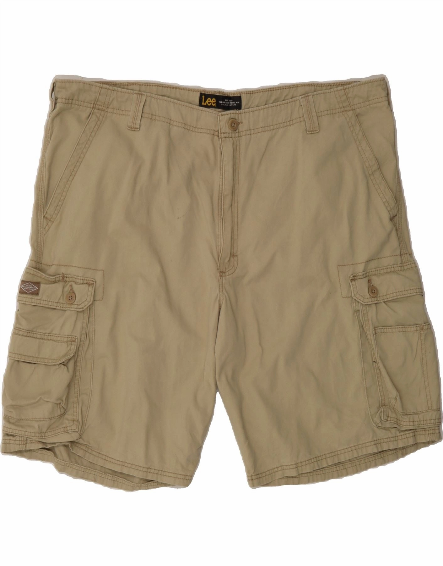 Collectible LEE Mens Cargo Shorts W43 2XL Beige Cotton