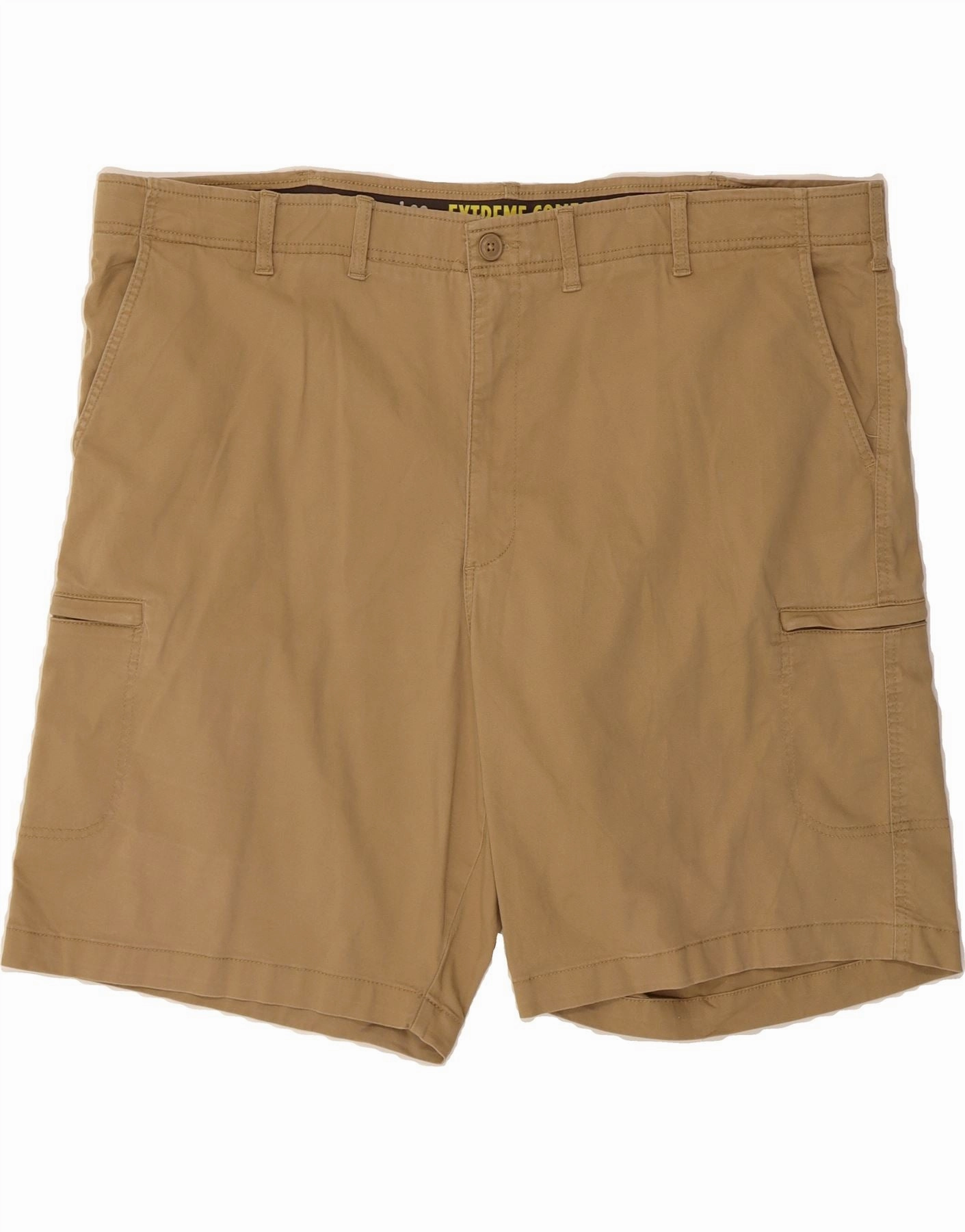 LEE Mens Cargo Shorts W48 4XL Beige Cotton Quick Adjust UPF Sun Protection