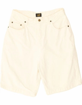 Bright Colors Wrinkle Resistant Treatment LEE Mens Casual Shorts W30 Medium  Off White