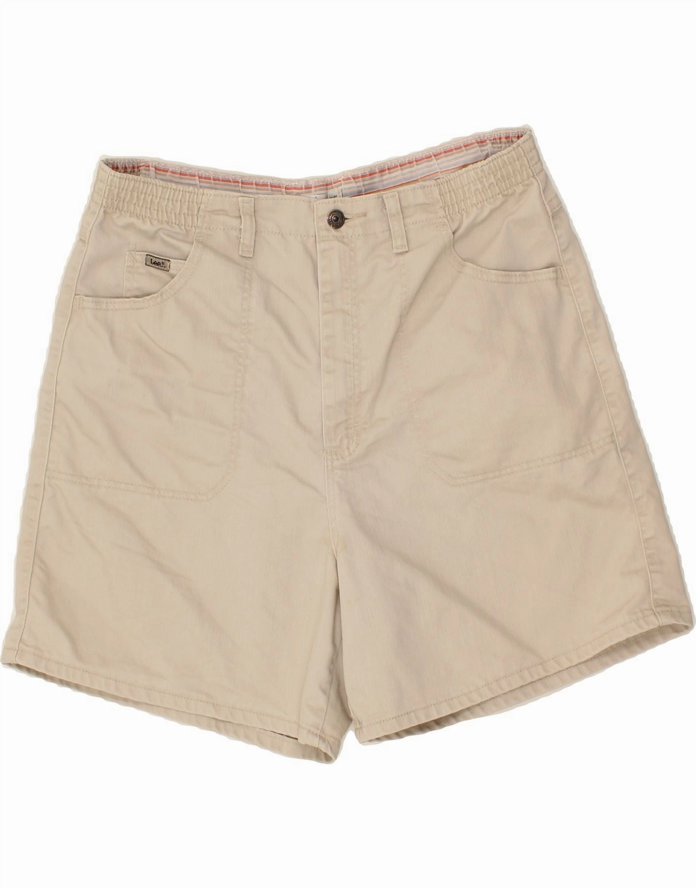 LEE Mens Casual Shorts W35 Large Beige Contemporary Design SoftInnerLining