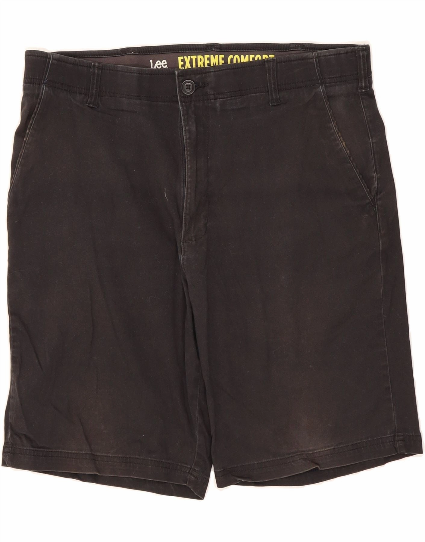 LEE Mens Chino Shorts W36 Large Black Cotton City Mood Day Fit
