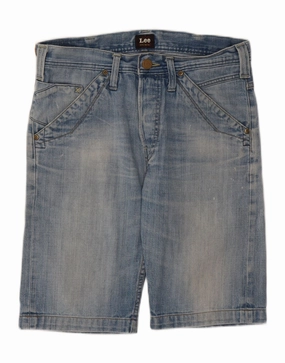 LEE Mens Clarky Denim Shorts W29 Medium Blue Cotton Everyday Active Skinny Fit