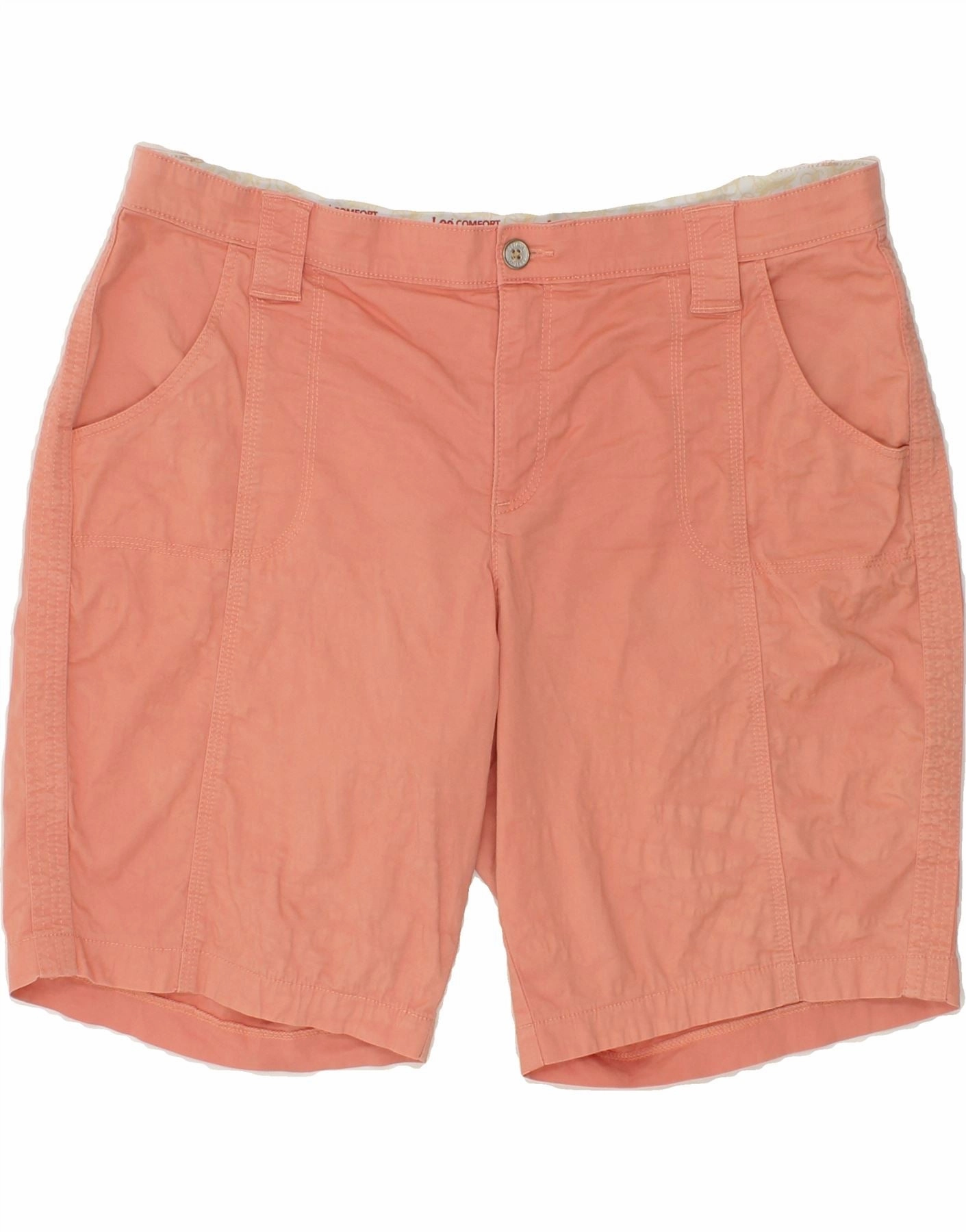 Metallic accents Crisp Look LEE Mens Comfort Fit Casual Shorts W40 XL Pink Cotton