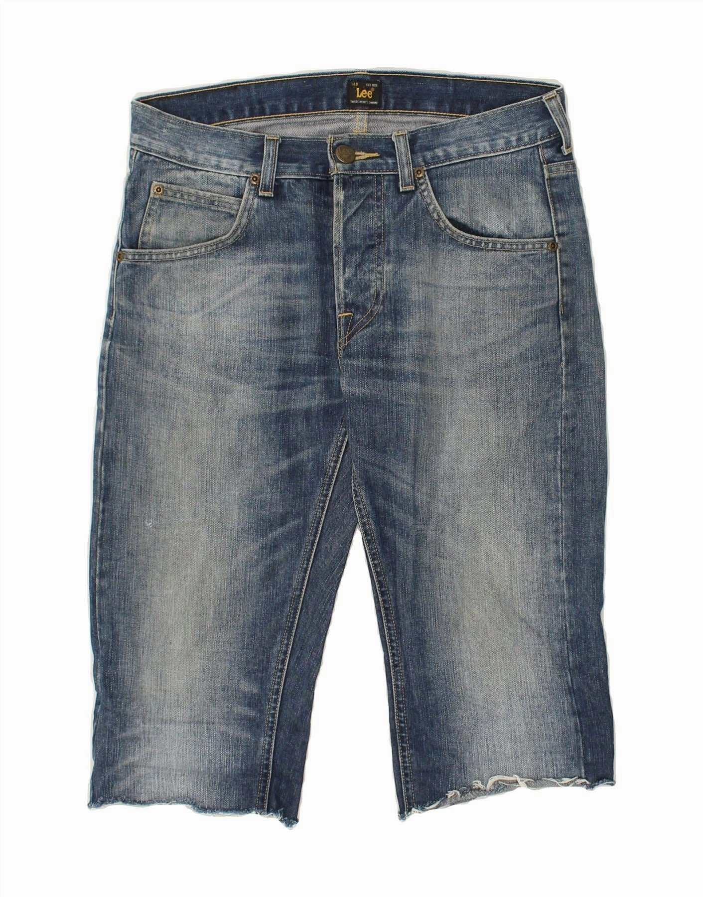 two piece outfit LEE Mens Denim Shorts W28 Small Blue Cotton