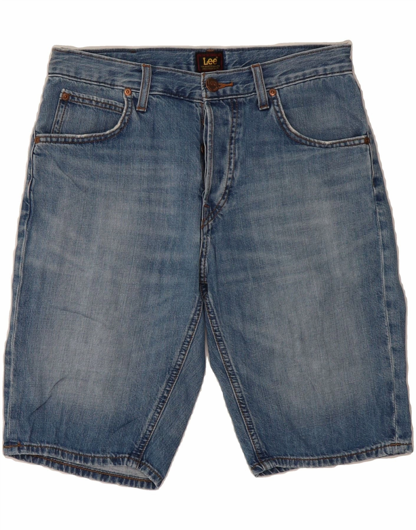 LEE Mens Denim Shorts W29 Small Blue Cotton Breezy Wear