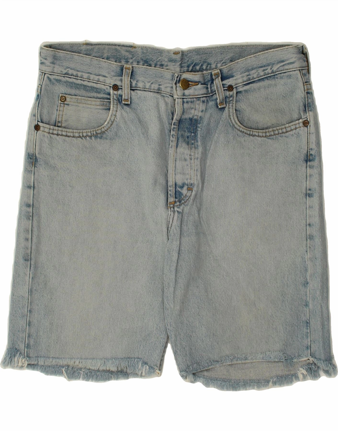 high - rise LEE Mens Denim Shorts W36 Large  Blue