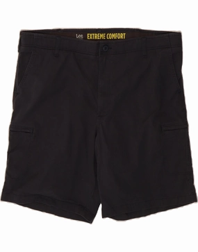 Stretch waistband LEE Mens Extreme Comfort Cargo Shorts W44 2XL Navy Blue Cotton