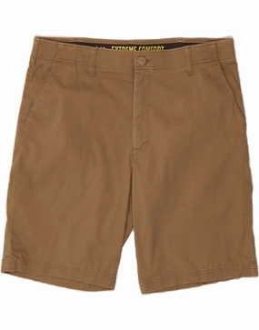 LEE Mens Extreme Comfort Chino Shorts W38 XL Brown Cotton Performance Design Quick Comfort