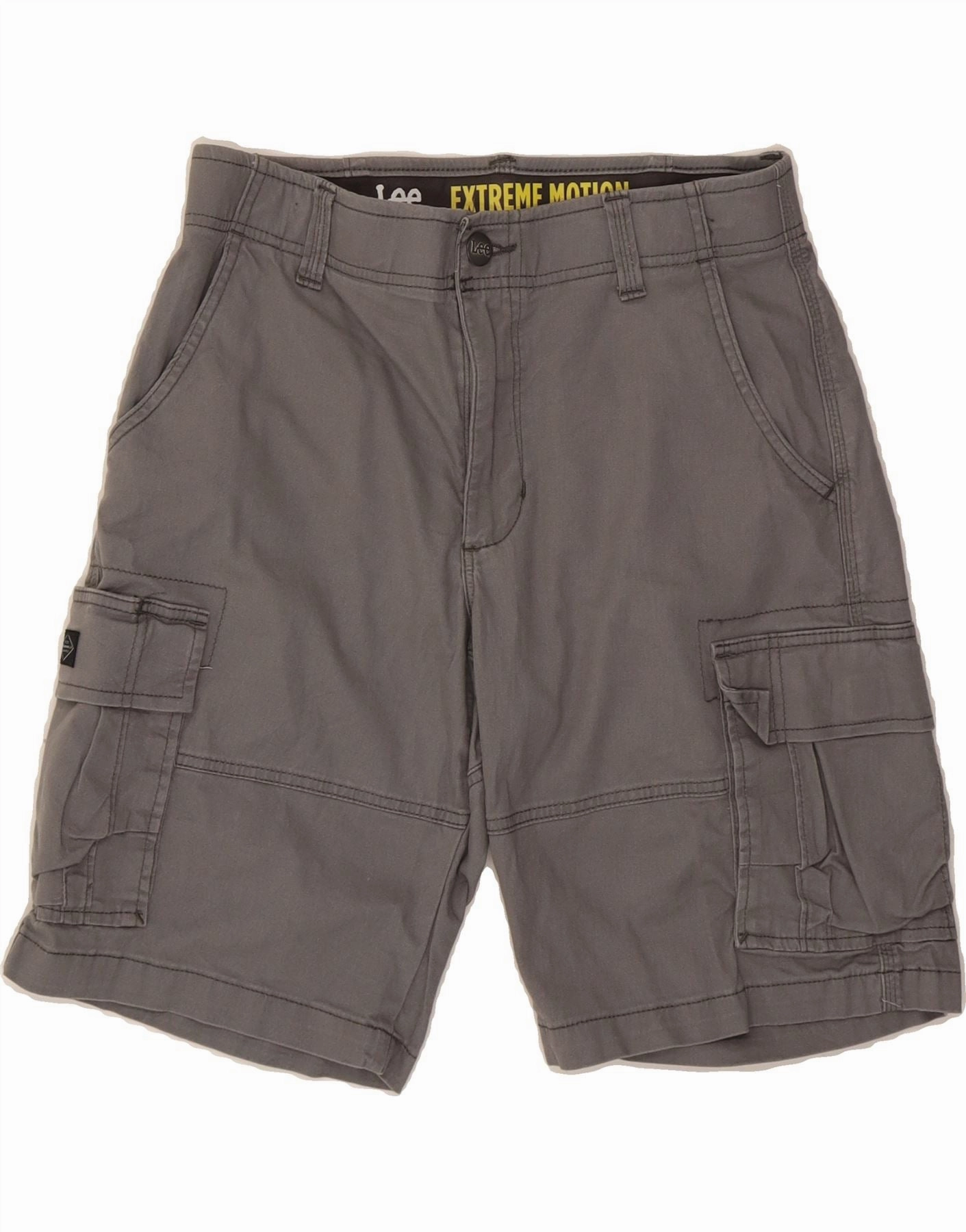 Abrasion Resistant Hem Father's Day gift LEE Mens Extreme Motion Cargo Shorts  W30 Medium Grey Cotton