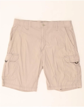 LEE Mens Extreme Motion Cargo Shorts W36 Large Beige Cotton cycling outfit Body-Hugging Fit