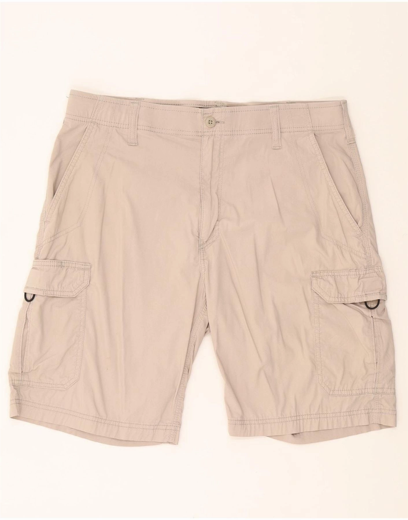 LEE Mens Extreme Motion Cargo Shorts W36 Large Beige Cotton cycling outfit Body-Hugging Fit