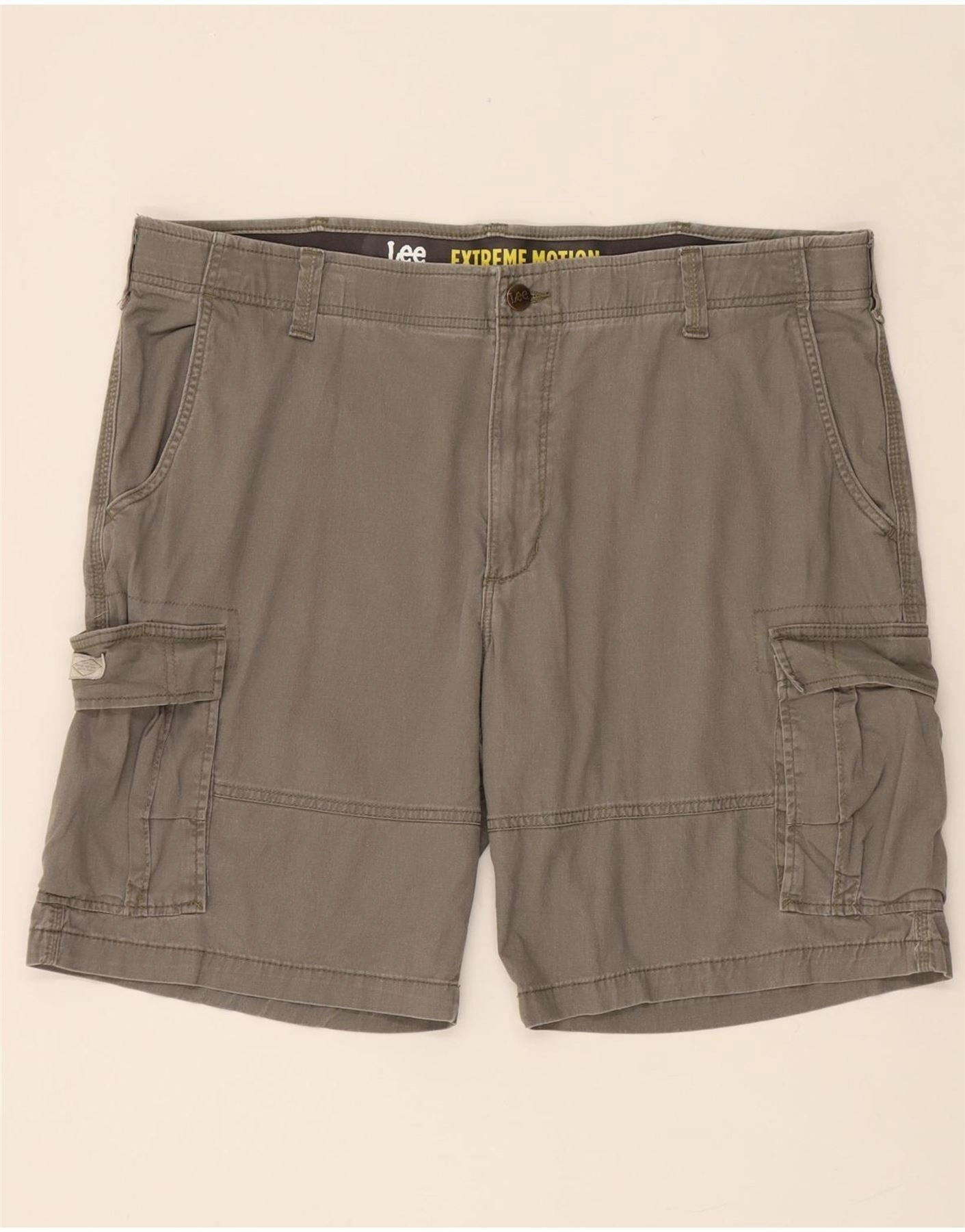 soft fit Quick Drying LEE Mens Extreme Motion Cargo Shorts W42 2XL Grey Cotton