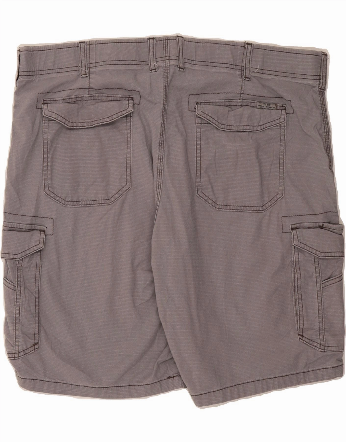 Quick Layer Tactile Feedback Loops LEE Mens Extreme Motion Cargo Shorts W42 2XL Grey Cotton