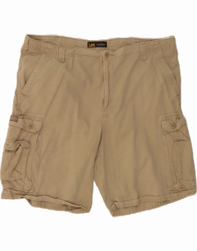 cycling outfit LEE Mens Kansas Cargo Shorts W44 2XL Beige Cotton
