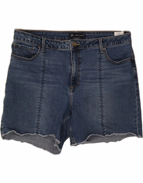 LEE Mens Mid Rise Slim Fit Denim Shorts US 20 3XL W40  Blue Cotton Sleek Waistband