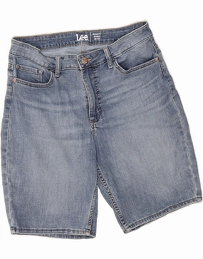 LEE Mens Regular Fit Mid Rise Denim Shorts US 12 Large W36  Blue Cotton Running Shorts