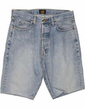 LEE Mens Riders Denim Shorts W36 Large Blue Cotton Soft Material scarf