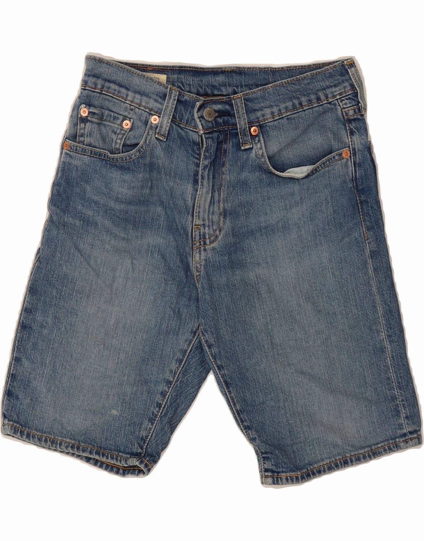 LEVI'S Mens 405 Denim Shorts W28 Small Blue Cotton Comfy Design