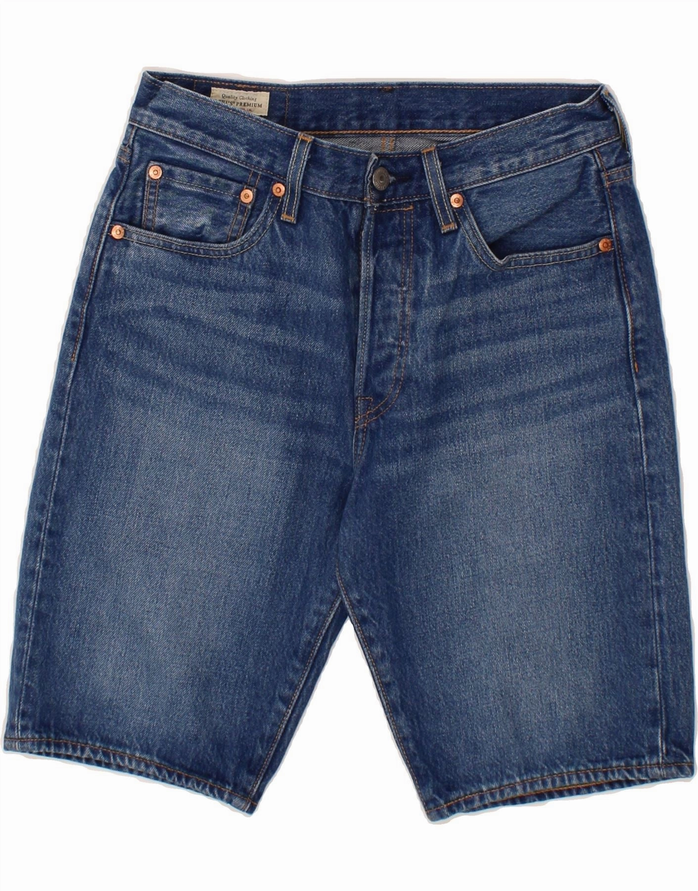 Casual Layers Yoga wear LEVI'S Mens 501 Denim Shorts W28 Medium Blue Cotton