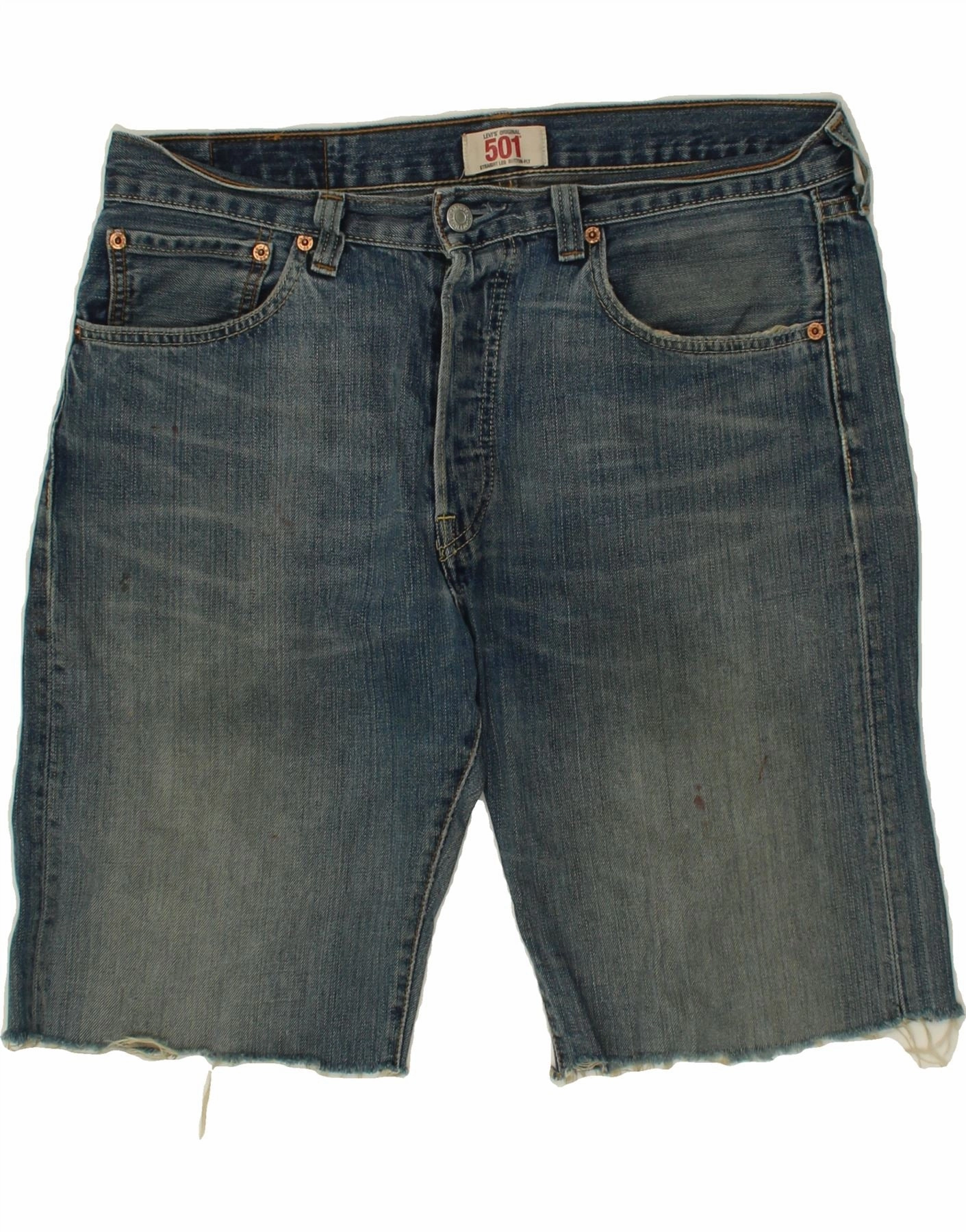 Cap LEVI'S Mens 501 Denim Shorts W33 Mediam Blue