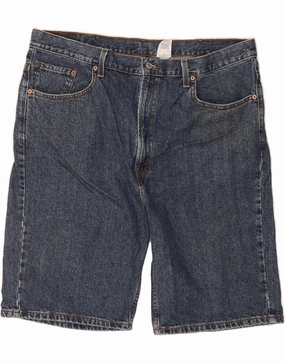 Breathable Liner LEVI'S Mens 505 Denim Shorts W40 XL Blue Cotton
