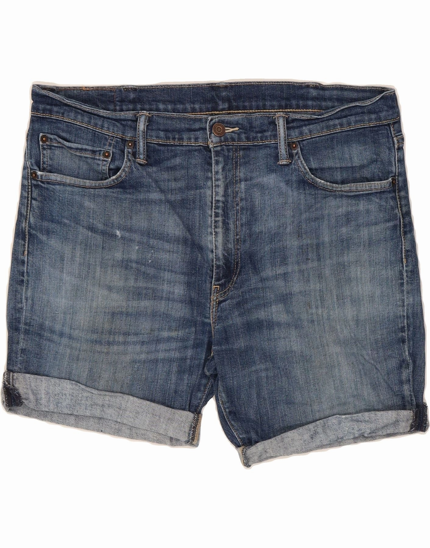 Swimwear LEVI'S Mens 511 Denim Shorts W38 XL Blue Cotton