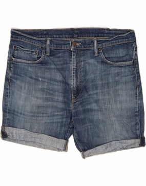 Swimwear LEVI'S Mens 511 Denim Shorts W38 XL Blue Cotton