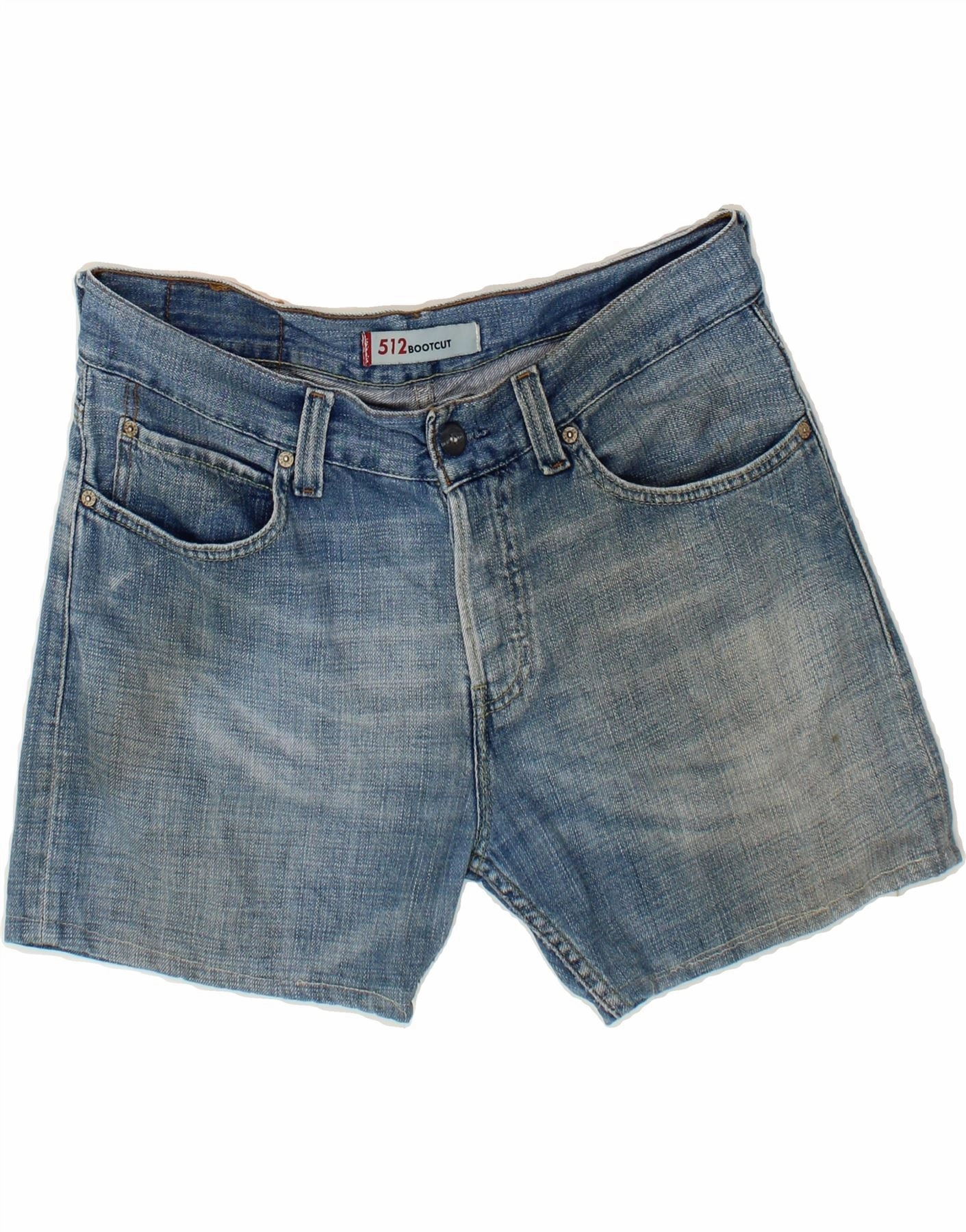 LEVI'S Mens 512 Denim Shorts W34 Large  Blue Cotton Limited Edition Performance Wear