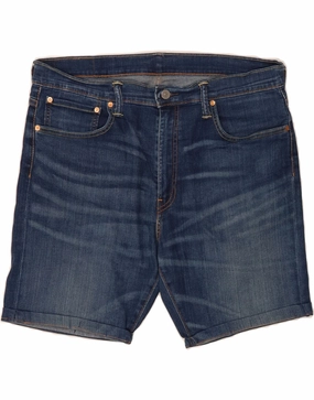 LEVI'S Mens 520 Denim Shorts W36 Large Blue Cotton camping clothing Active Movement
