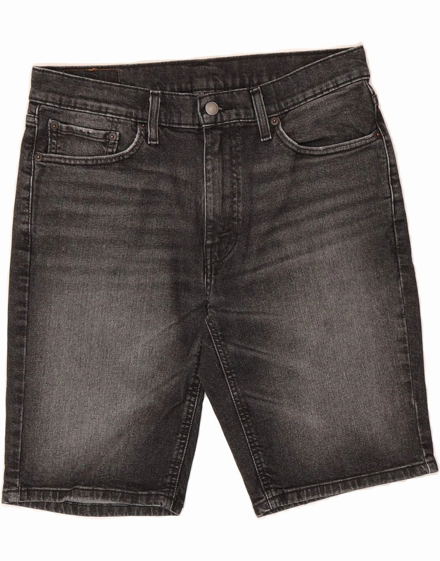 LEVI'S Mens 541 Denim Shorts W32 Medium Grey Cotton tie-dye look