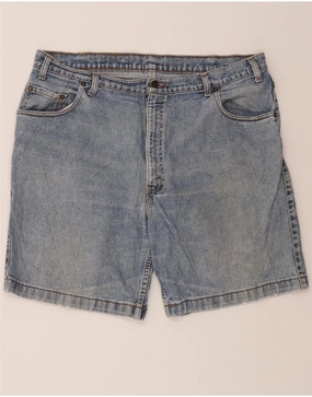LEVI'S Mens 545 Denim Shorts W40 XL Blue Glide On Waist System