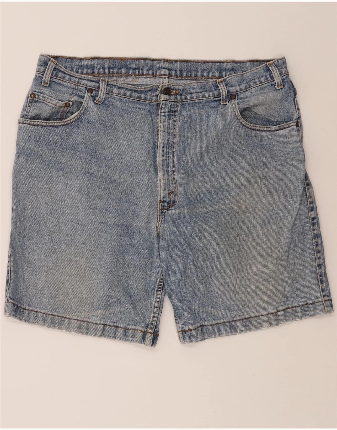 LEVI'S Mens 545 Denim Shorts W40 XL Blue Glide On Waist System