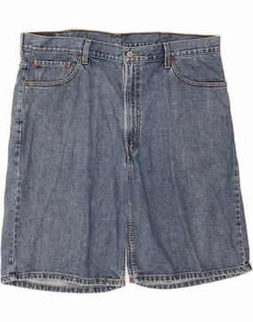LEVI'S Mens 550 Denim Shorts W42 2XL Blue Cotton desert style