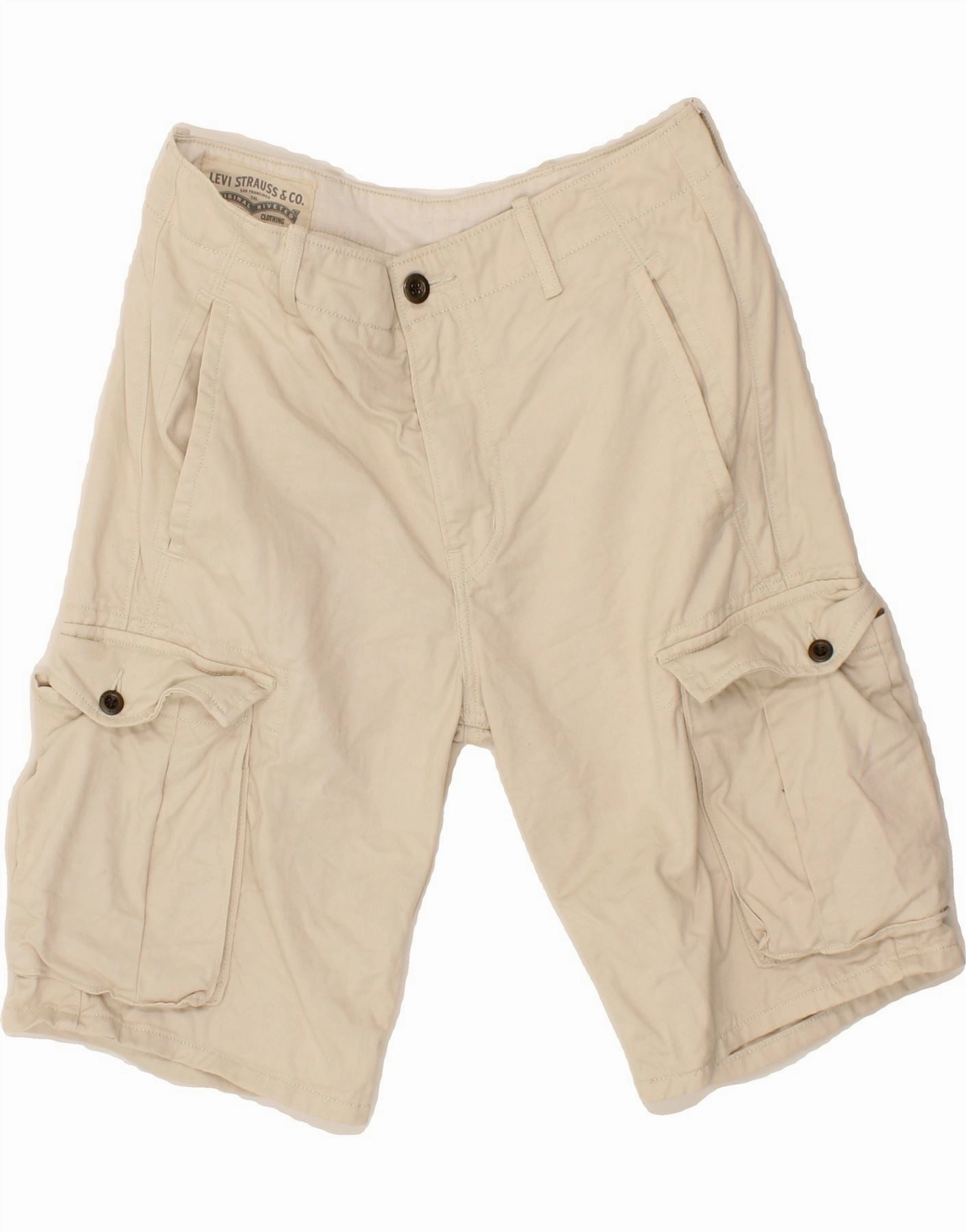 fashion industry Mood Casual LEVI'S Mens Cargo Shorts W28 Small Beige