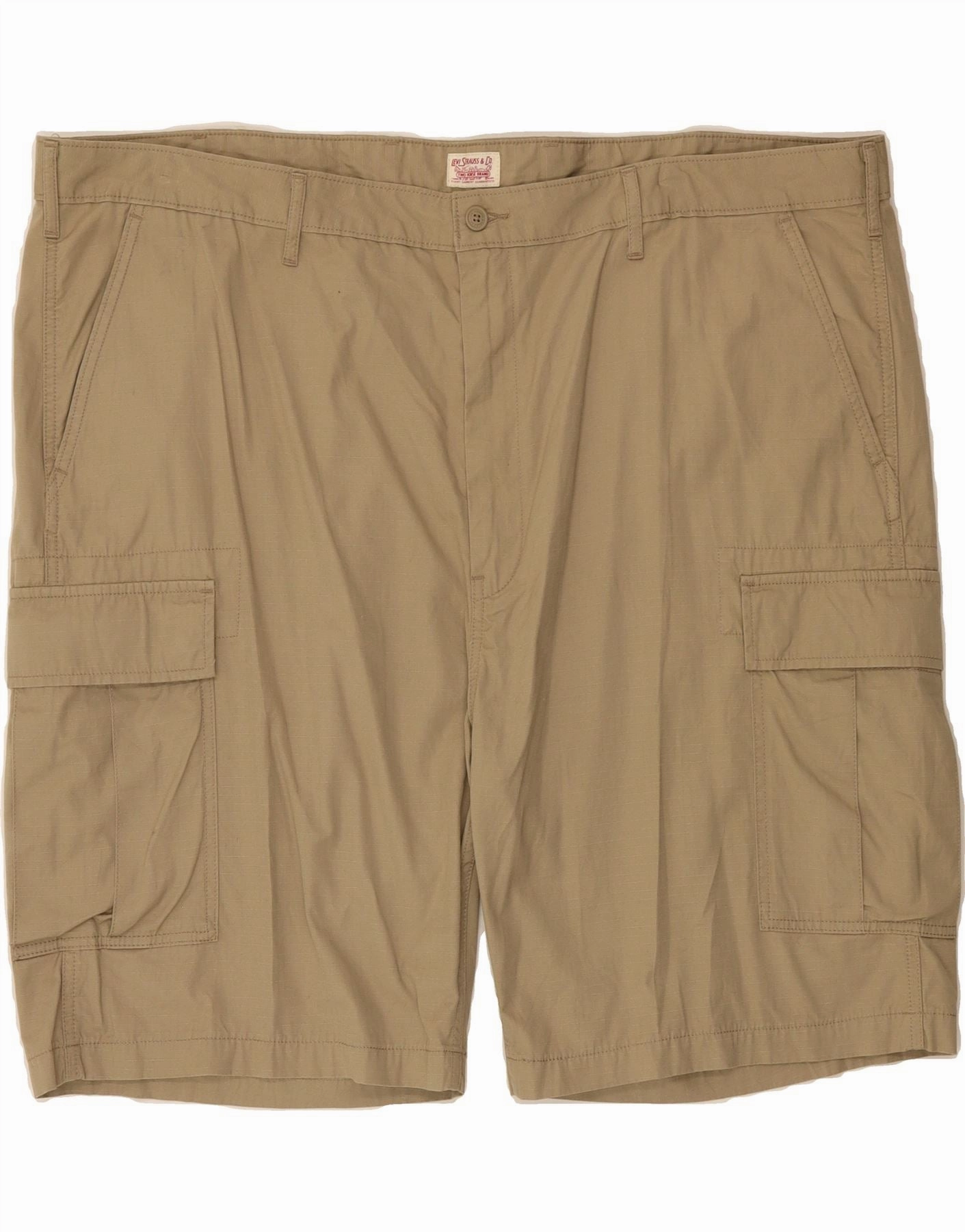 cool tones Street Mood LEVI'S Mens Cargo Shorts W50 4XL Beige Cotton