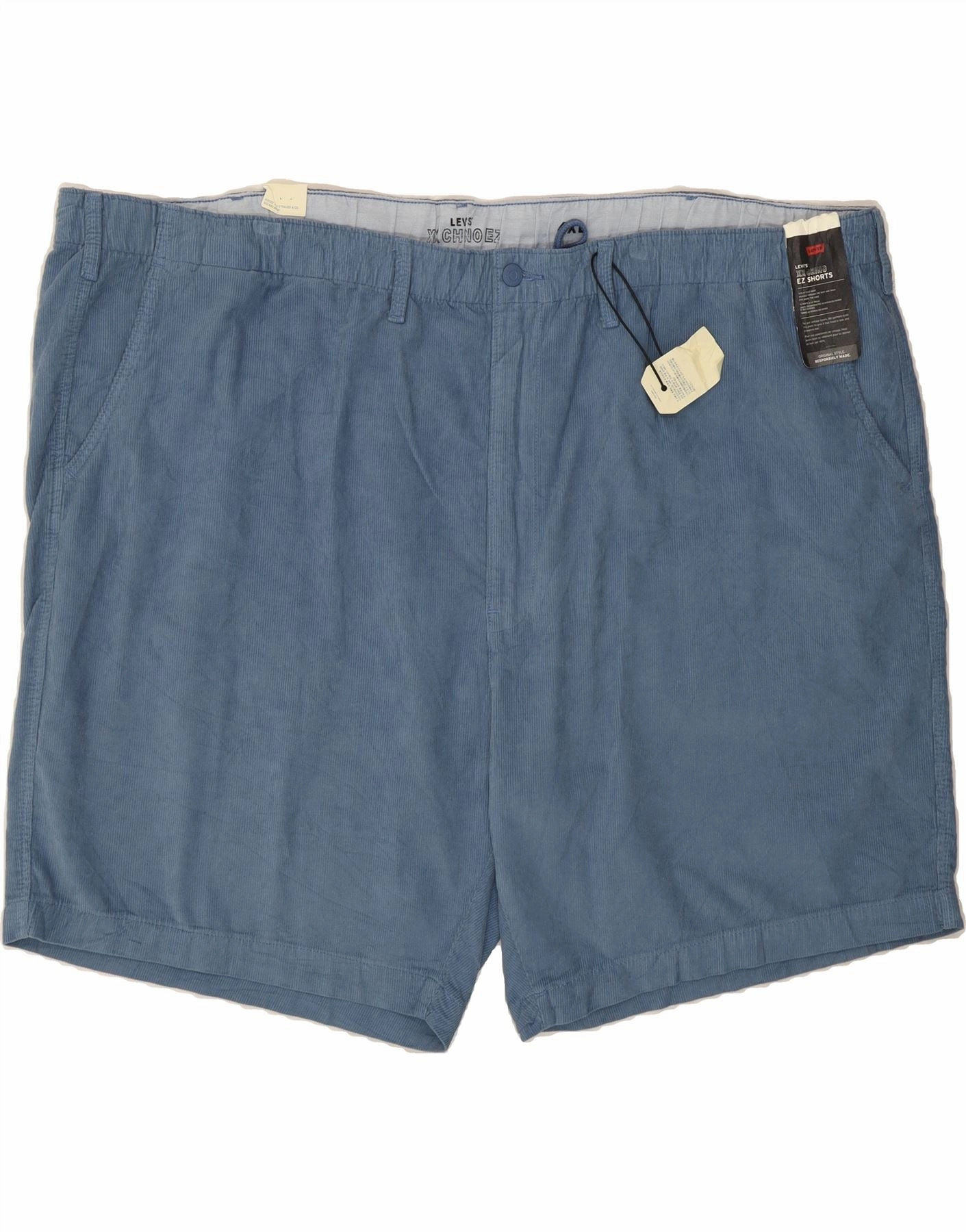 LEVI'S Mens Corduroy Shorts 4XL W50 Blue Cotton Hot Day