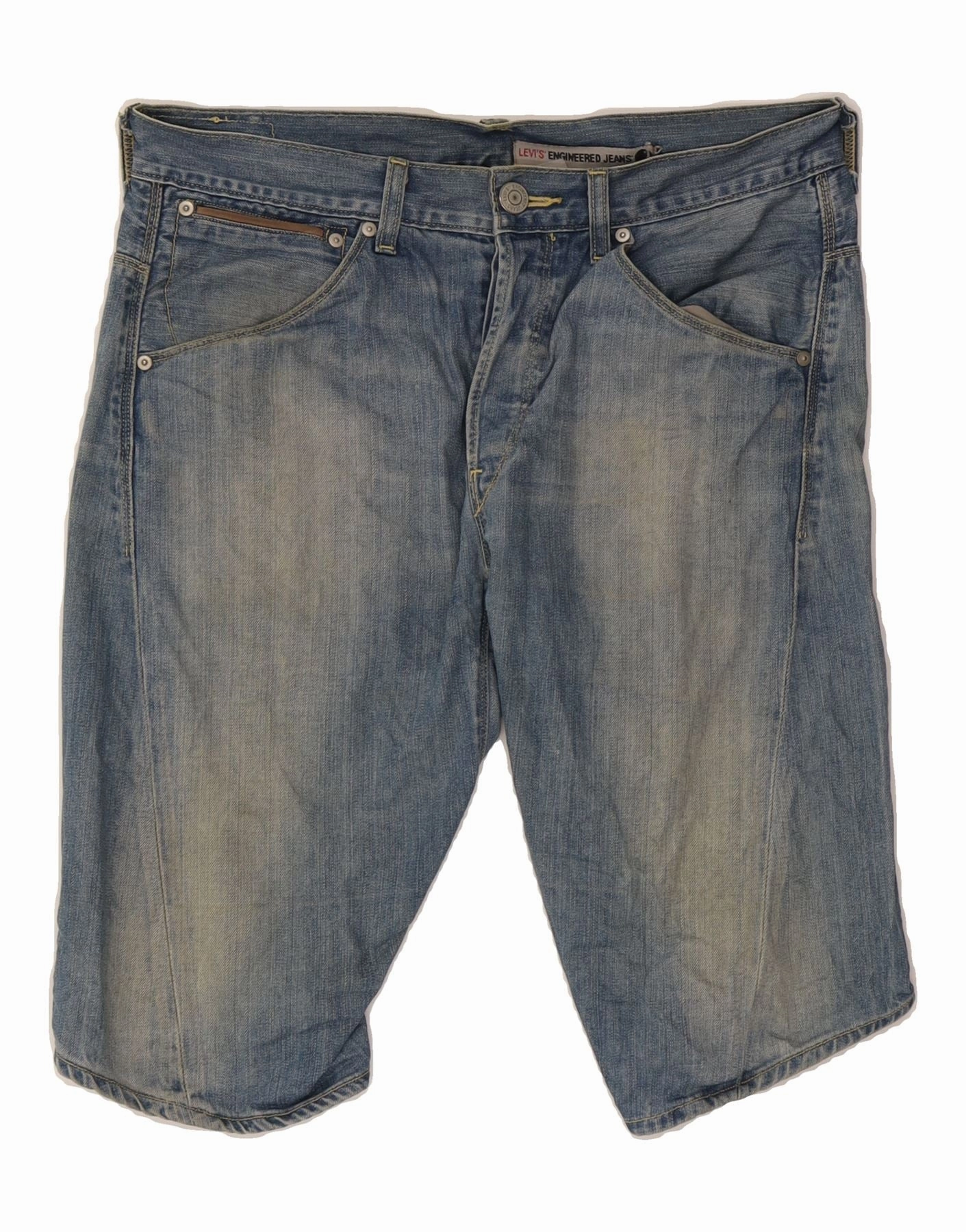 Preppy look Everyday Outfit LEVI'S Mens Denim Shorts Medium W32  Blue Cotton