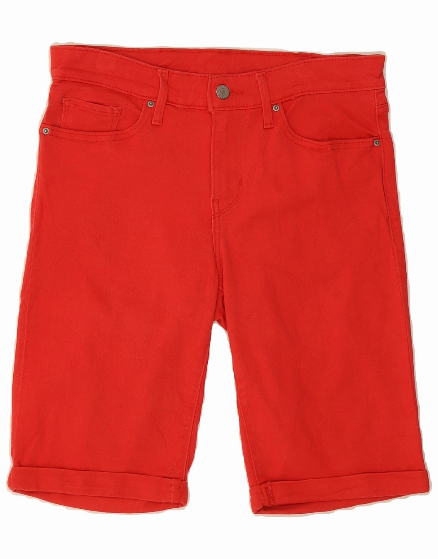 LEVI'S Mens Denim Shorts W28 Small Red hikers UPF Protection