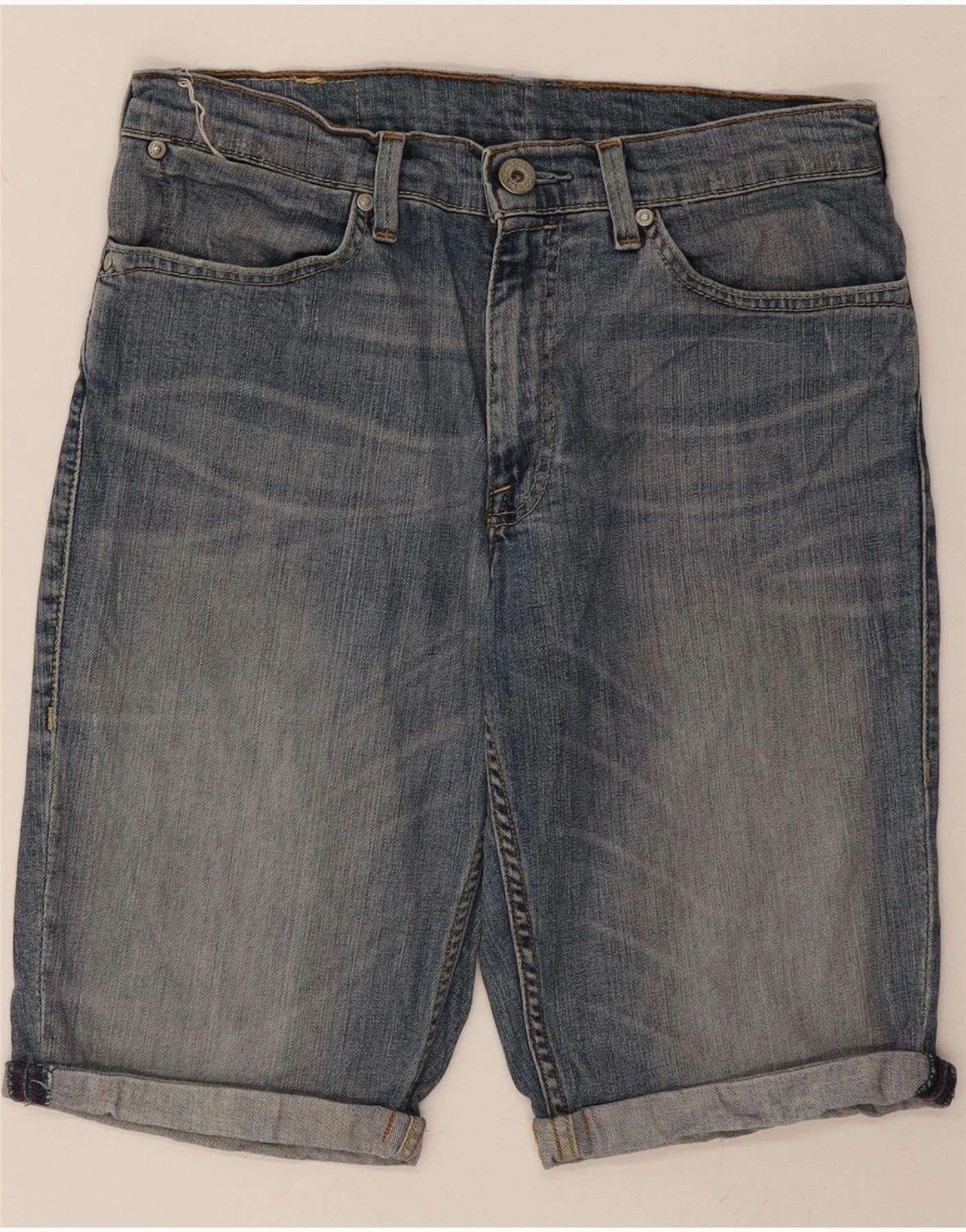 Trendy Comfort Stylish Design LEVI'S Mens Denim Shorts W34 Large Blue Cotton