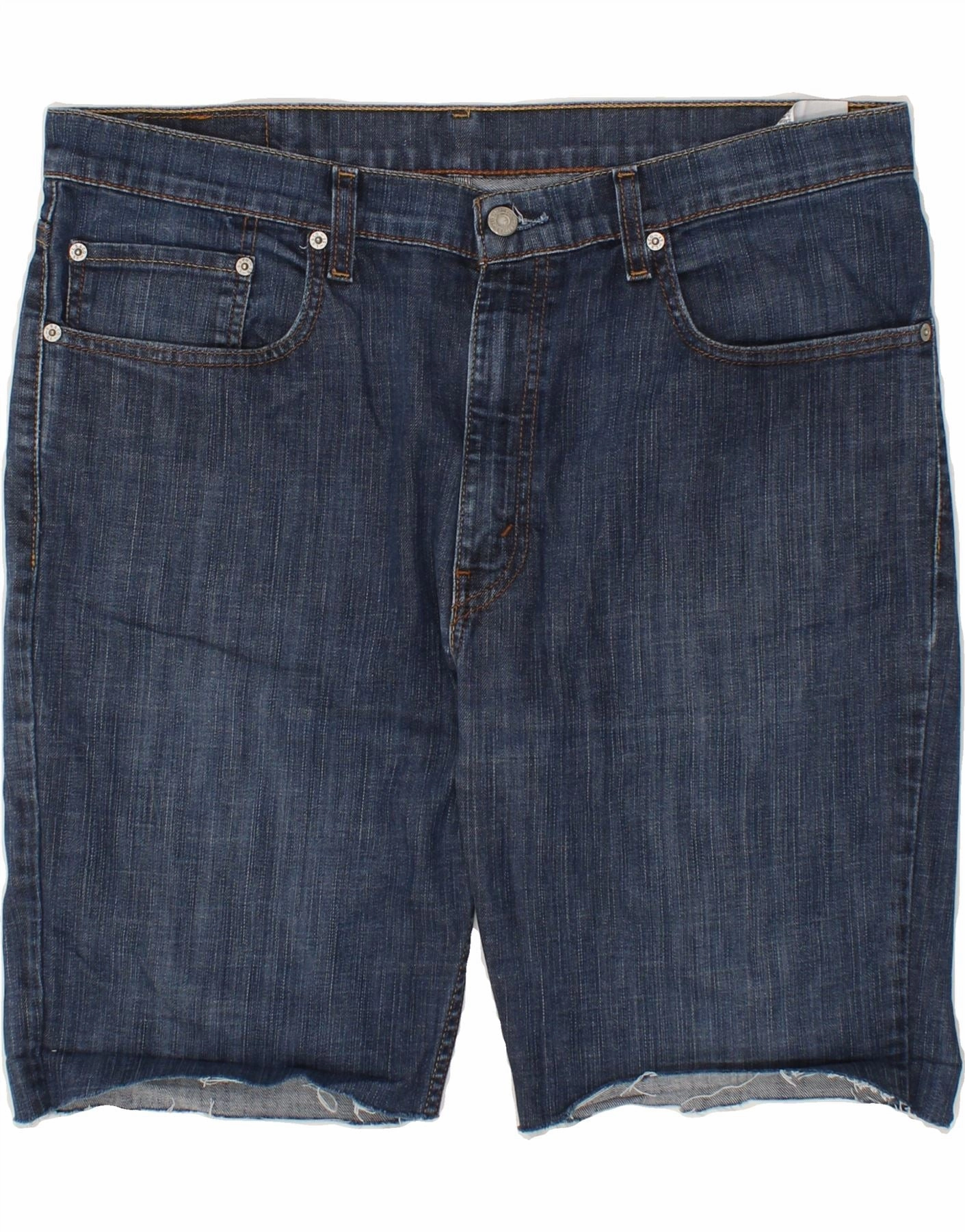 Performance Fit LEVI'S Mens Denim Shorts W38 XL Navy Blue Cotton