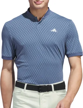 Slim Fit Design adidas Ultimate365 Tour HEAT.RDY Short Sleeve Mens Golf Polo Shirt - Blue