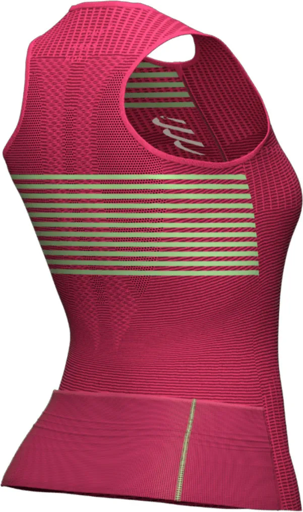 Compressport Tri Postural Womens Cycling Vest Tank Top - Pink Chic Casual Wear