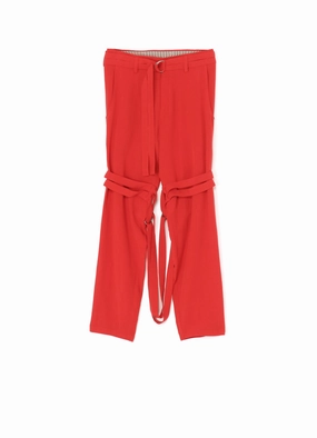 SOFT BROAD COTTON HANGING STRAP PANTS Sporty Touch Comfortable Movement